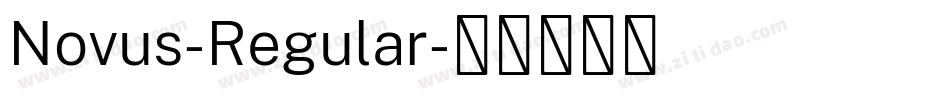 Novus-Regular字体转换