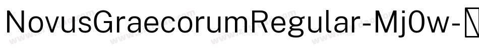 NovusGraecorumRegular-Mj0w字体转换