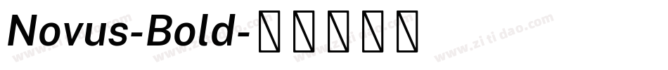 Novus-Bold字体转换