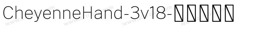 CheyenneHand-3v18字体转换