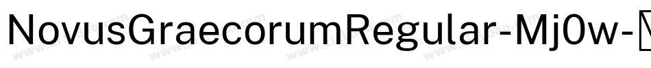 NovusGraecorumRegular-Mj0w字体转换