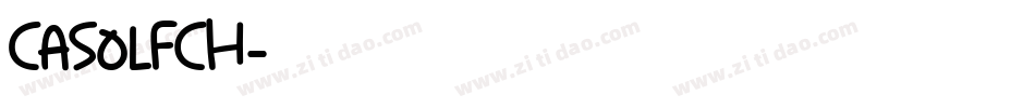 Casolfch字体转换