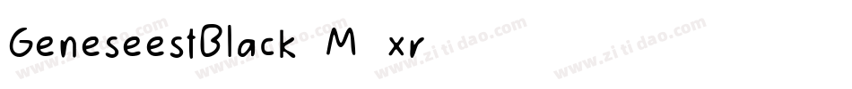 GeneseestBlack-M9xr字体转换