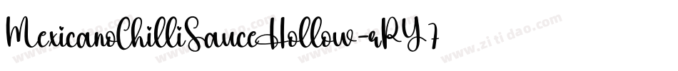 MexicanoChilliSauceHollow-rPY7字体转换