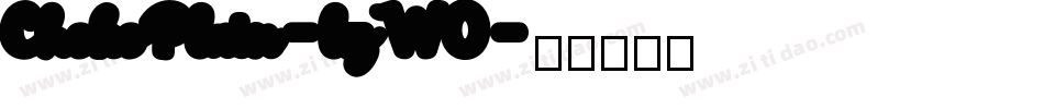 ChokoPlain-lzW0字体转换