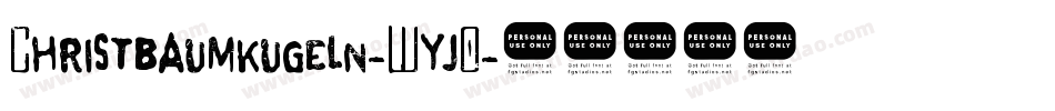 Christbaumkugeln-WyjO字体转换
