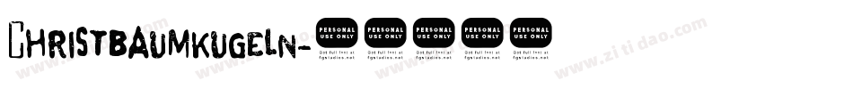Christbaumkugeln字体转换