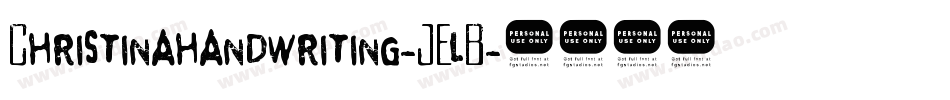 Christinahandwriting-JElB字体转换