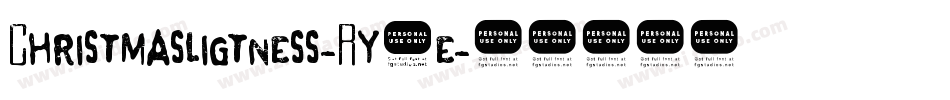 Christmasligtness-Ry6e字体转换