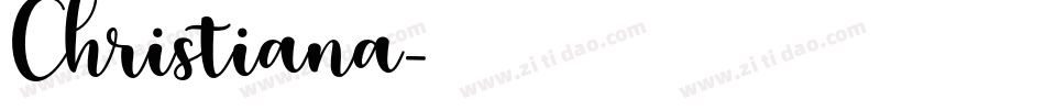 Christiana字体转换