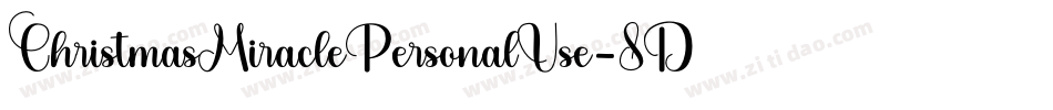 ChristmasMiraclePersonalUse-8DZ0字体转换