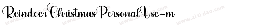 ReindeerChristmasPersonalUse-mLLMP字体转换