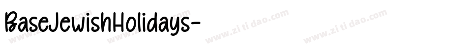 BaseJewishHolidays字体转换