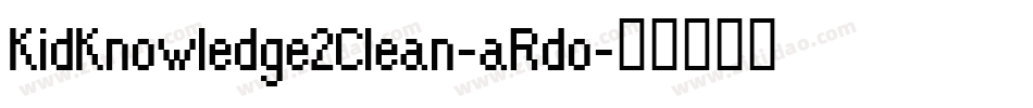 KidKnowledge2Clean-aRdo字体转换