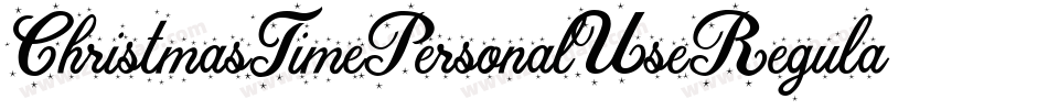 ChristmasTimePersonalUseRegular-adB9字体转换