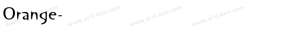 Orange字体转换