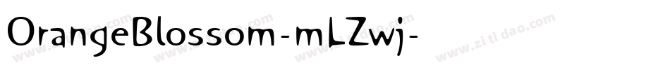 OrangeBlossom-mLZwj字体转换