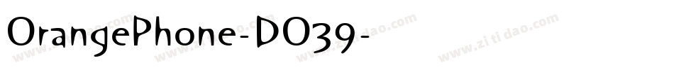 OrangePhone-DO39字体转换