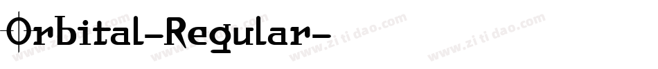 Orbital-Regular字体转换