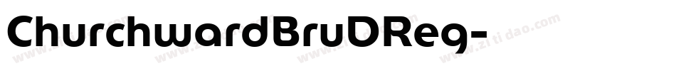 ChurchwardBruDReg字体转换