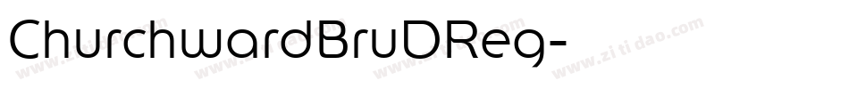ChurchwardBruDReg字体转换