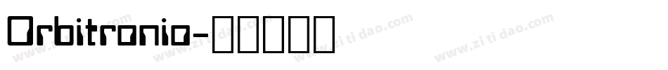 Orbitronio字体转换
