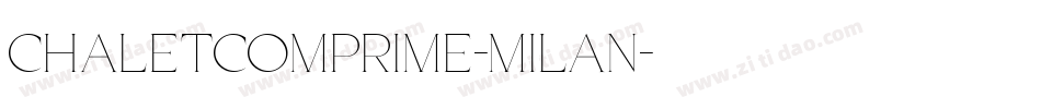 chaletcomprime-milan字体转换