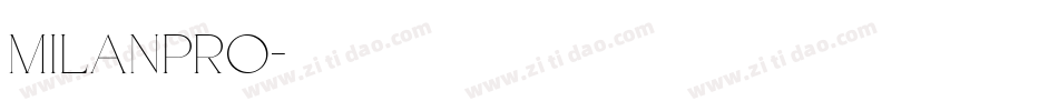 milanpro字体转换