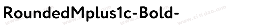 RoundedMplus1c-Bold字体转换