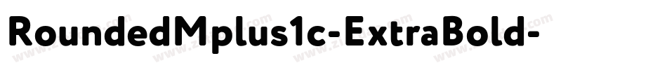 RoundedMplus1c-ExtraBold字体转换