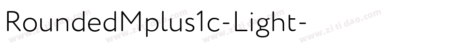 RoundedMplus1c-Light字体转换