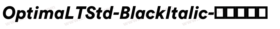 OptimaLTStd-BlackItalic字体转换