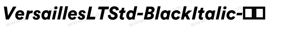 VersaillesLTStd-BlackItalic字体转换
