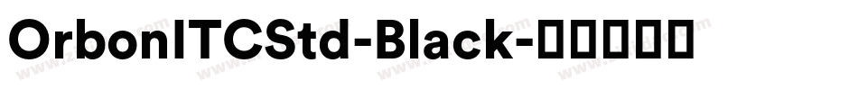 OrbonITCStd-Black字体转换
