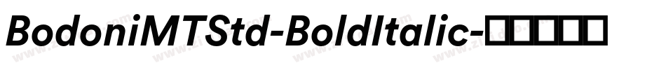 BodoniMTStd-BoldItalic字体转换