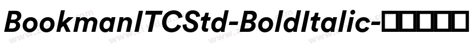 BookmanITCStd-BoldItalic字体转换