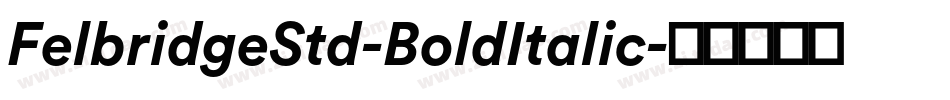 FelbridgeStd-BoldItalic字体转换