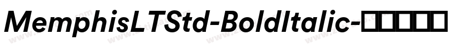 MemphisLTStd-BoldItalic字体转换