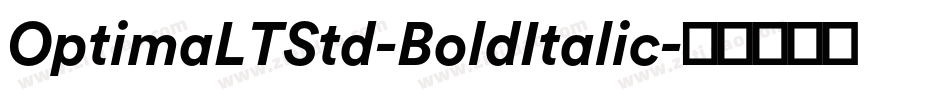 OptimaLTStd-BoldItalic字体转换