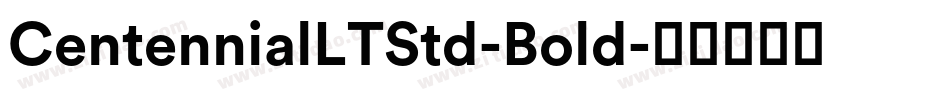 CentennialLTStd-Bold字体转换