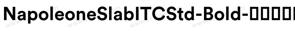 NapoleoneSlabITCStd-Bold字体转换