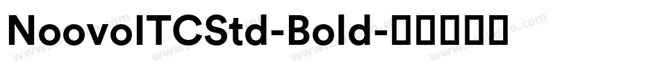 NoovoITCStd-Bold字体转换