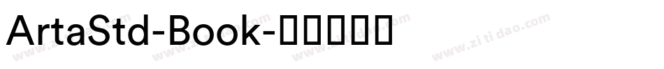 ArtaStd-Book字体转换