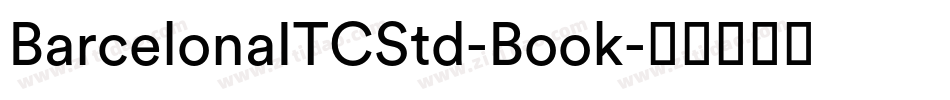 BarcelonaITCStd-Book字体转换