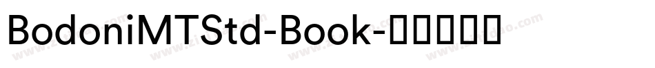 BodoniMTStd-Book字体转换