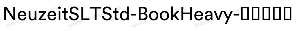 NeuzeitSLTStd-BookHeavy字体转换