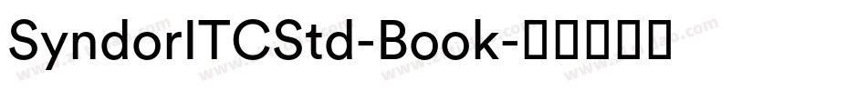 SyndorITCStd-Book字体转换
