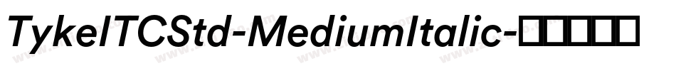 TykeITCStd-MediumItalic字体转换