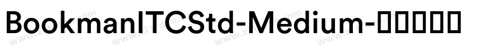 BookmanITCStd-Medium字体转换