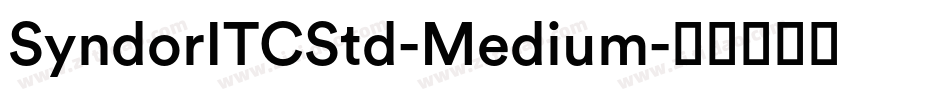 SyndorITCStd-Medium字体转换